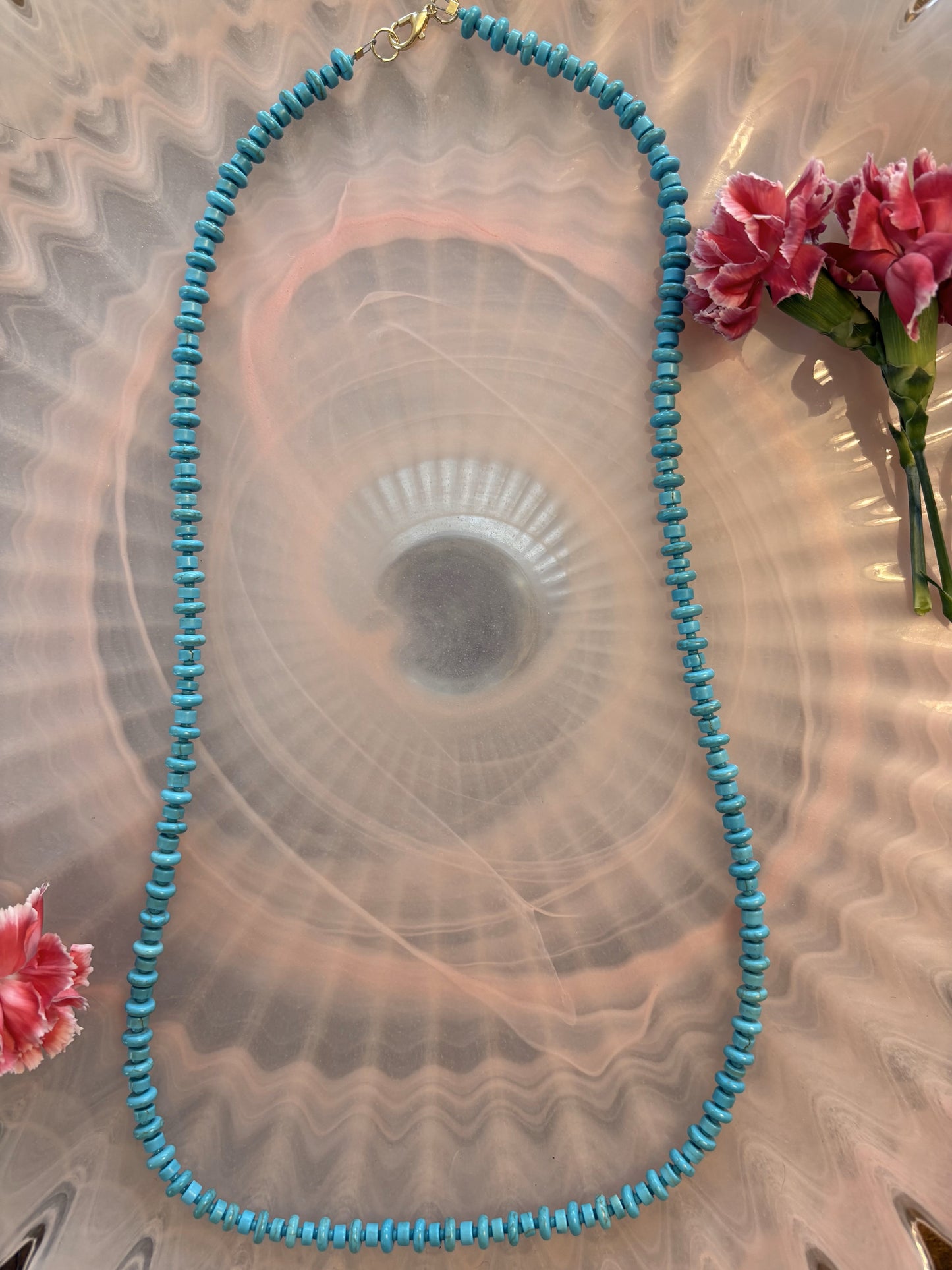 Long Turquoise Layering Necklace