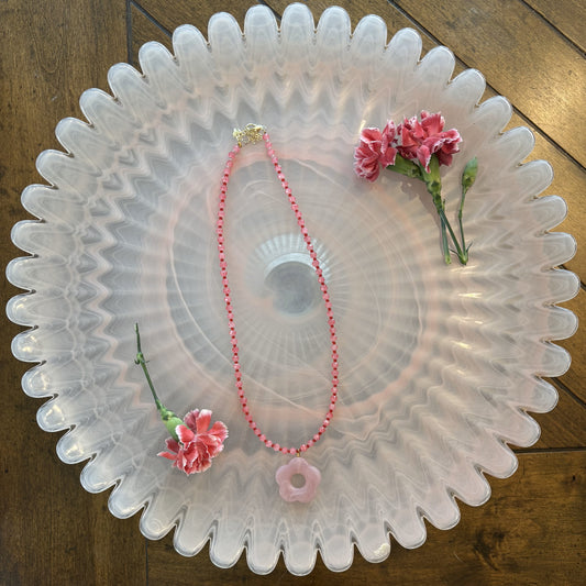 Pink and Red Flower Charm